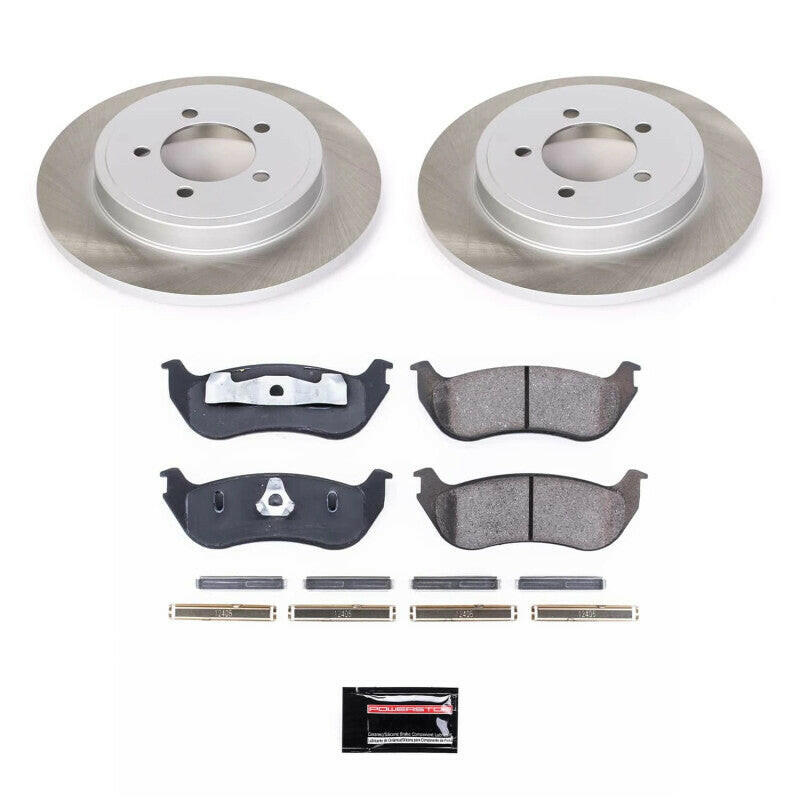 Power Stop 02-06 Mercury Mountaineer Rear Semi-Coated Rotor Kit Brake Kits - Performance Blank PowerStop