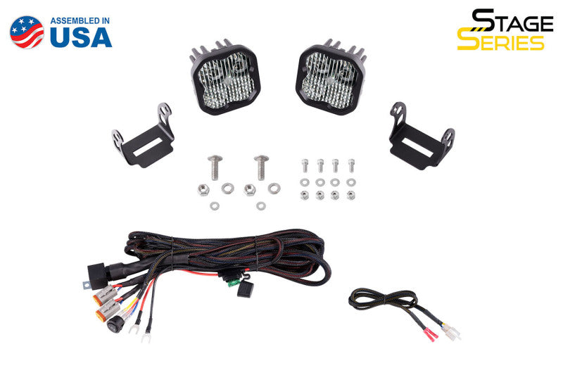 Diode Dynamics 21-22 Ford Bronco SS3 LED Ditch Light Kit - Sport Yellow Combo Light Accessories and Wiring Diode Dynamics