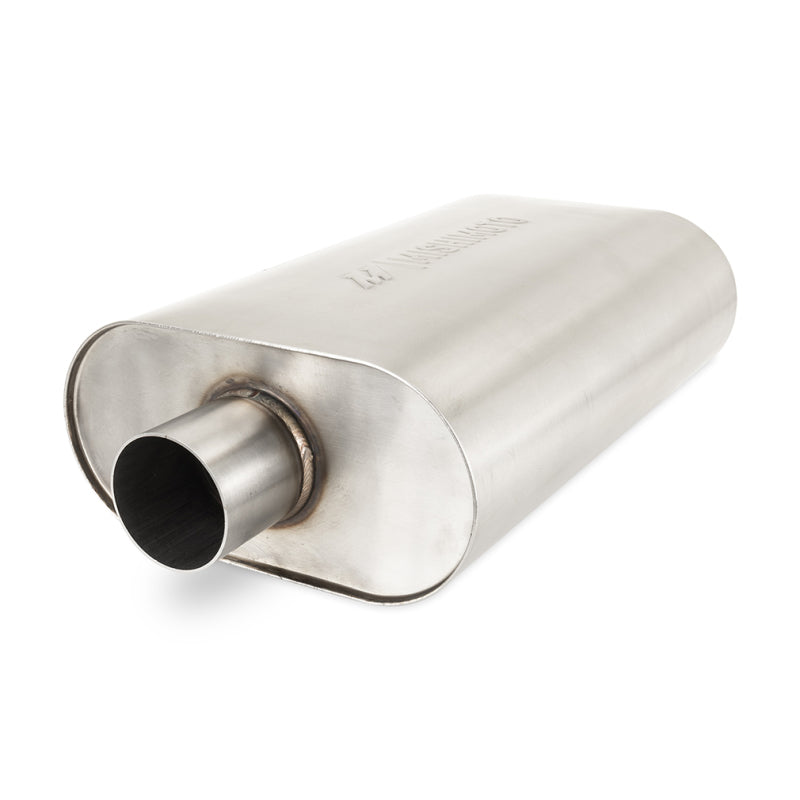 Mishimoto Universal Muffler with 2.5in Center Inlet/Outlet - Brushed Muffler Mishimoto