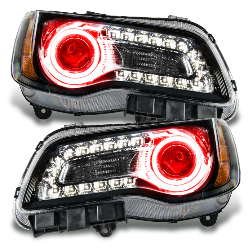 Oracle 11-14 Chrysler 300C SMD HL - Black - NON HID - Red Headlights ORACLE Lighting
