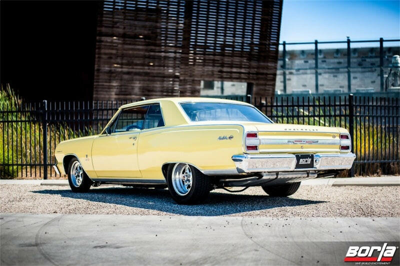 Borla 11-15 Chevy Camaro Stainless Steel Oval S-Type 2.5in Inlet/Outlet Crate Exhaust Muffler Muffler Borla