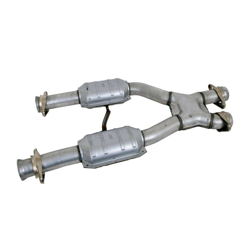 BBK 79-93 Mustang 5.0 Short Mid X Pipe With Catalytic Converters 2-1/2 For BBK Long Tube Headers X Pipes BBK