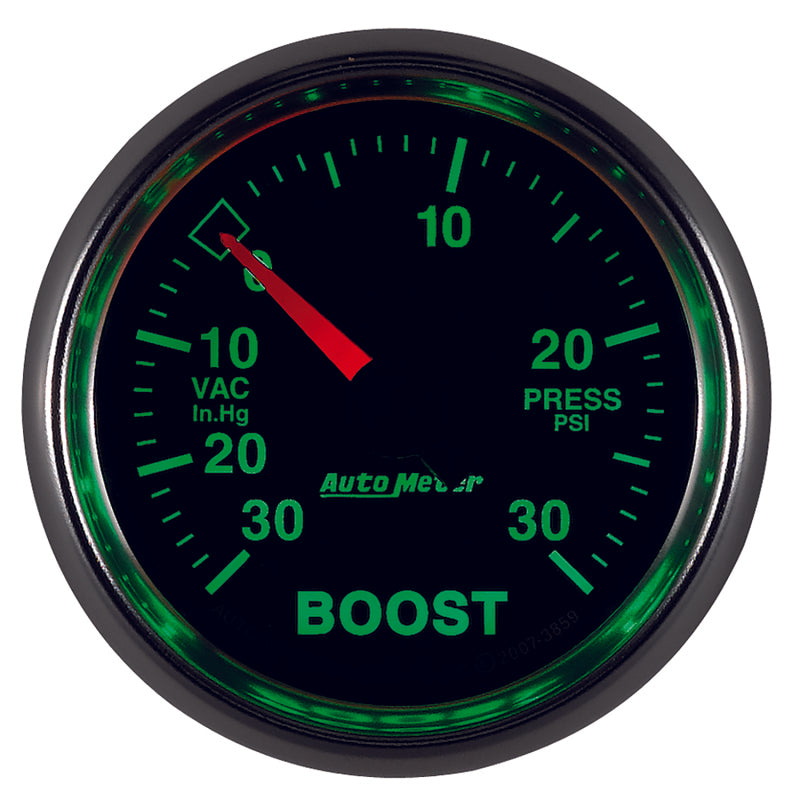 Autometer GS 30inhg-30PSI Digital Vac/Boost Gauge Gauges AutoMeter