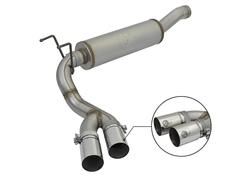 aFe POWER Rebel Series 3.5in 409 SS Cat Back Exhaust w/Pol Tips 14-17 RAM 2500/3500 V8-6.4L Hemi Catback aFe