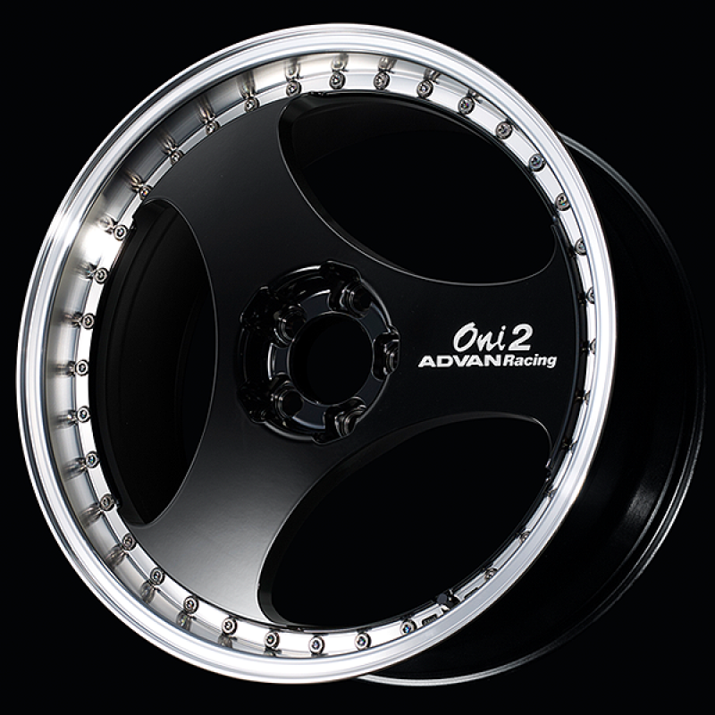 Advan ONI2 Progressive 20x11.0 / +15 Off / 5x114.3 / 73mm Bore / Machining and Racing Gloss Black Wheels - Cast Advan