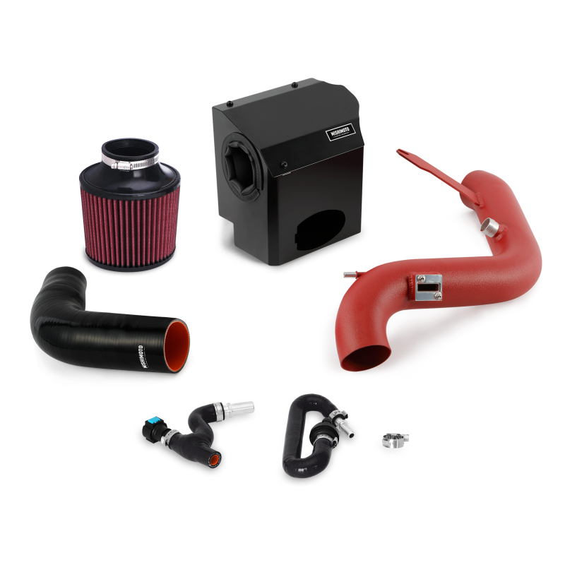 Mishimoto 2016 Ford Fiesta ST 1.6L Performance Air Intake Kit - Wrinkle Red Cold Air Intakes Mishimoto