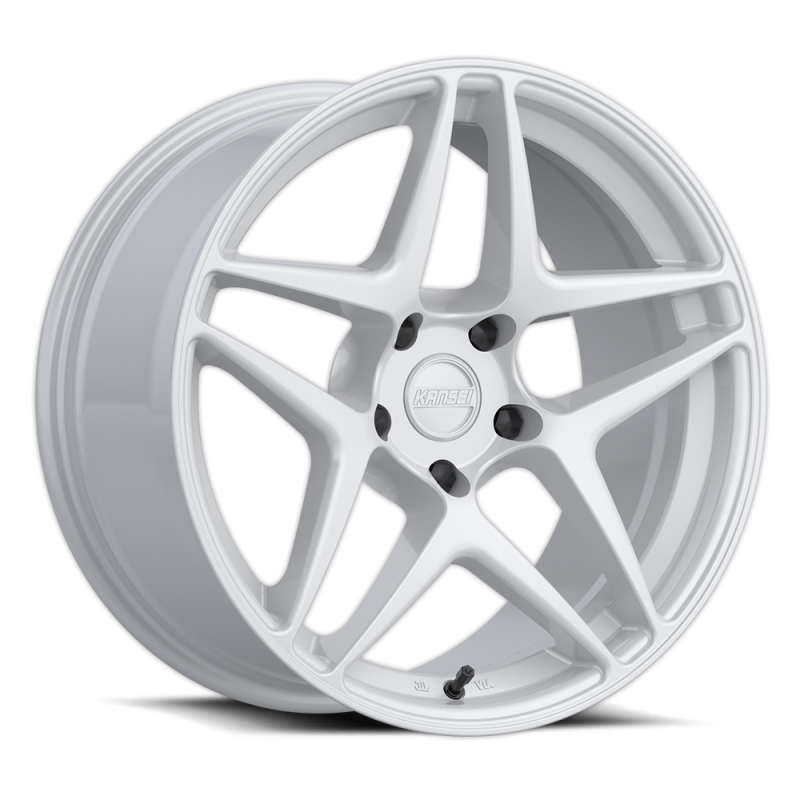 Kansei K15G Astro 18x8.5in / 5x112 BP / 35mm Offset / 66.56mm Bore - Gloss White Wheel Wheels - Forged Kansei