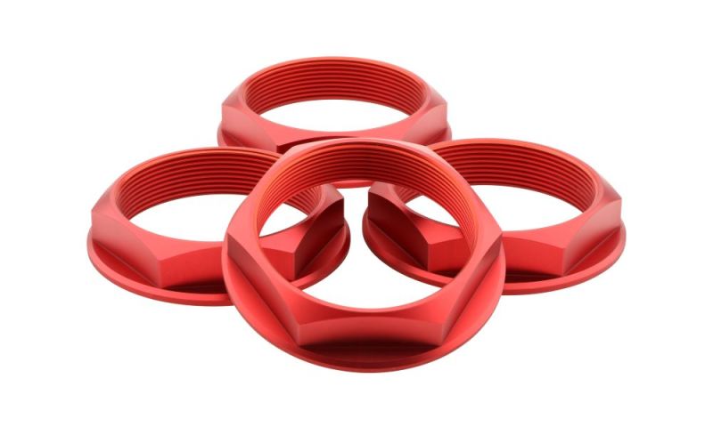 fifteen52 Super Touring (Chicane/Podium) Hex Nut Set of Four - Anodized Red Wheel Accessories fifteen52