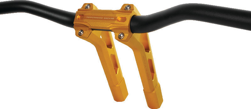 Performance Machine Phatbar/Riser Kit-Ext Wire - Gold Ops Handlebars Performance Machine