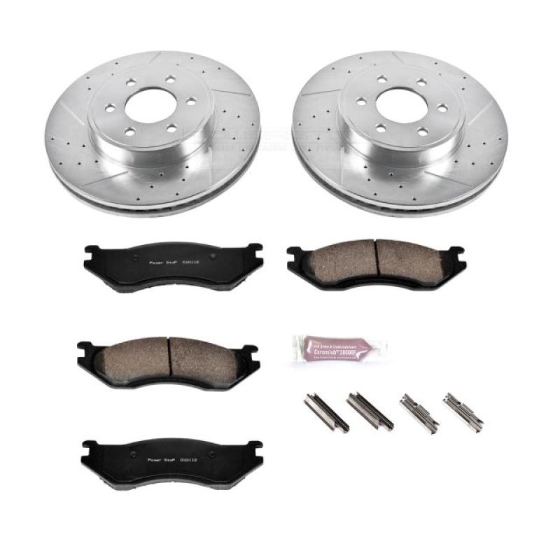 Power Stop 2003 Dodge Durango Front Z23 Evolution Sport Brake Kit Brake Kits - Performance D&S PowerStop