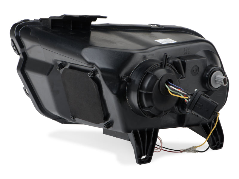 Raxiom 13-14 Ford Mustang w/ Factory HIDLED Halo Projector Headlights- Black Housing (Smoked Lens) Headlights Raxiom
