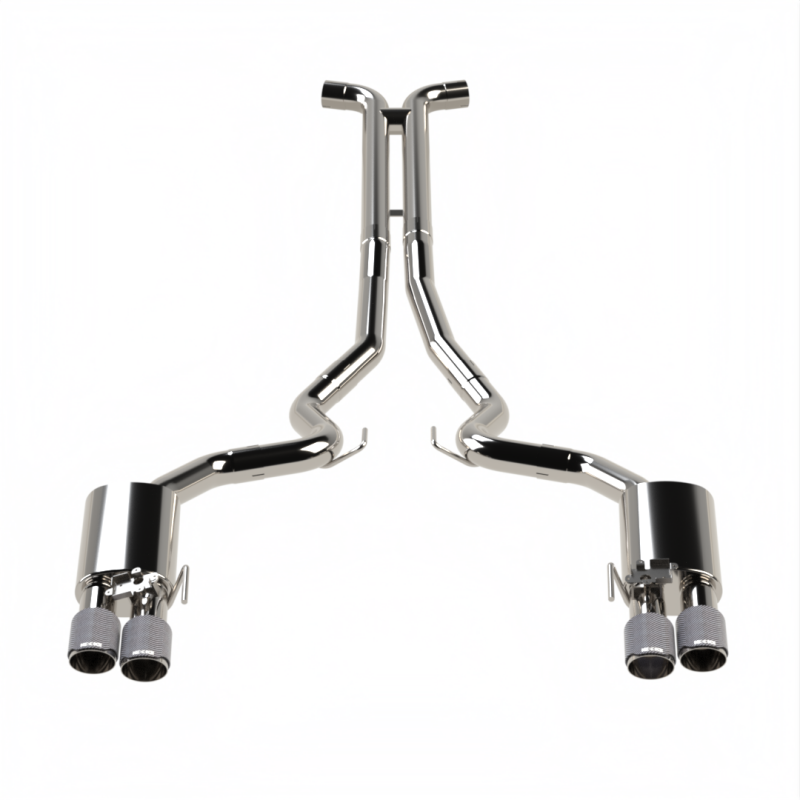 Kooks 18-24 Ford Mustang GT 5.0 3in. Valved Touring Cat-Back Exhaust - Carbon Tips Catback Kooks Headers