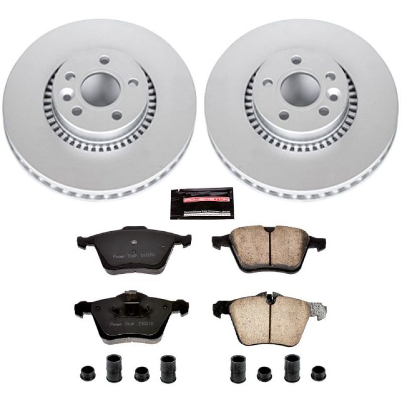 Power Stop 11-14 Volvo S60 Front Z23 Evolution Sport Coated Brake Kit Brake Kits - Performance D&S PowerStop