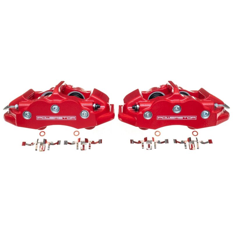 Power Stop 06-13 Chevrolet Corvette Rear Red Calipers - Pair Brake Calipers - Perf PowerStop
