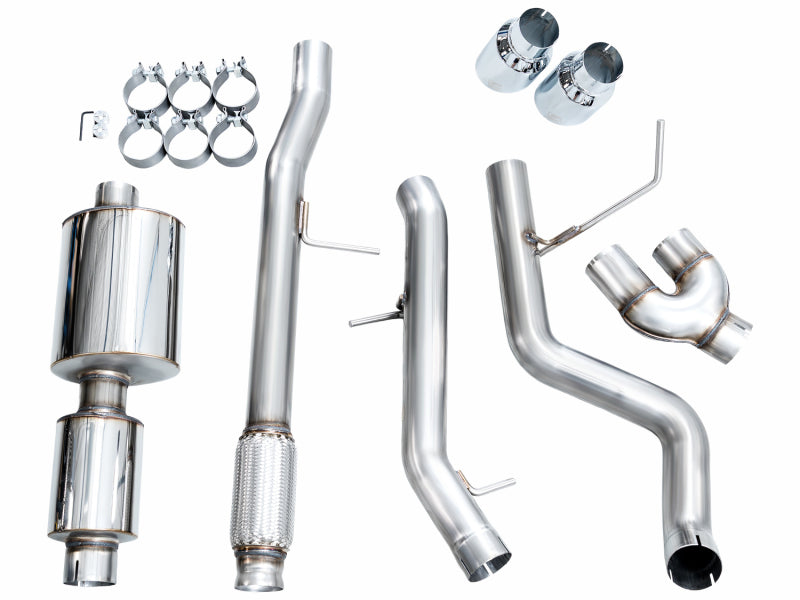 AWE Tuning 2021+ GMC Suburban/Yukon XL 5.3L 0FG Side Exit Catback Exhaust - Chrome Silver Tips Catback AWE Tuning