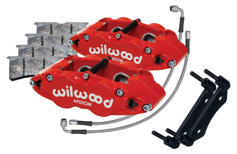 Wilwood 69-83 Porsche 911 Front Superlite Caliper Kit 3.5in MT - Red Brake Calipers - Perf Wilwood