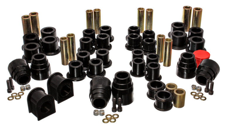 Energy Suspension 00-04 Ford Excursion 4WD Black Hyper-flex Master Bushing Set Bushings - Full Vehicle Kits Energy Suspension