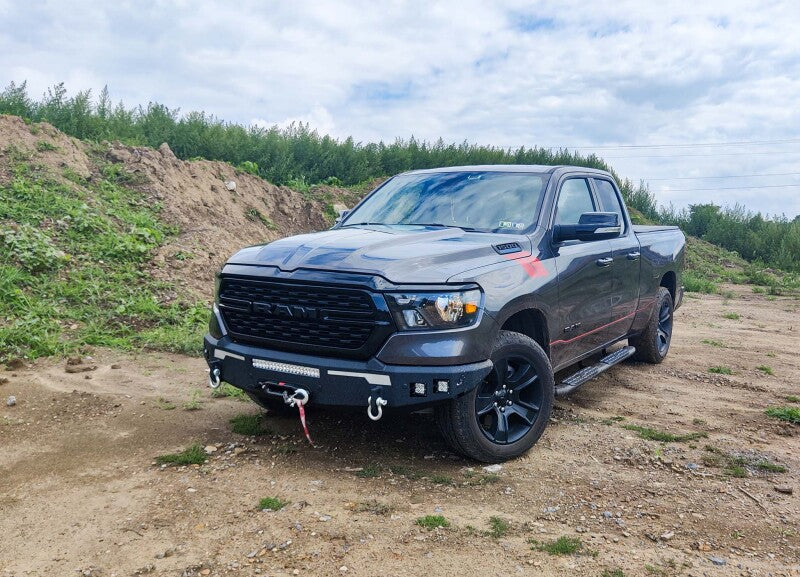 Fishbone Offroad 2019+ Ram 1500 Front Bumper - Black Bumpers - Steel Fishbone Offroad