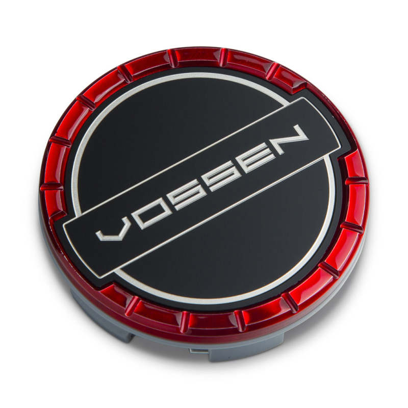 Vossen Billet Sport Cap - Large - Classic - Vossen Red Wheel Center Caps Vossen