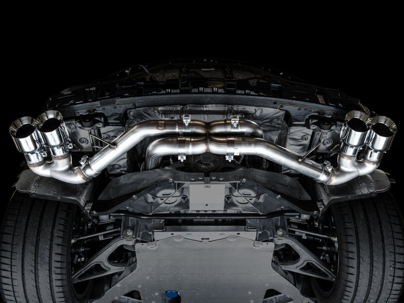 AWE Tuning 2020 Chevrolet Corvette (C8) Track Edition Exhaust - Quad Chrome Silver Tips Catback AWE Tuning