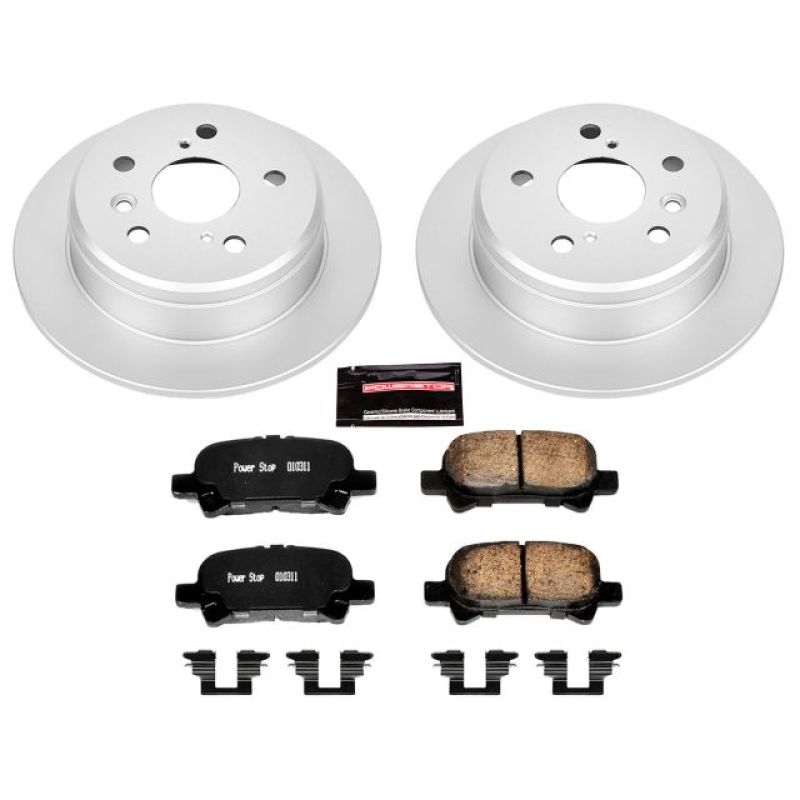 Power Stop 00-01 Toyota Camry Rear Z17 Evolution Geomet Coated Brake Kit Brake Kits - Performance Blank PowerStop