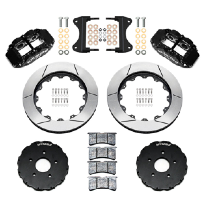Wilwood 14-19 Chevrolet Corvette C7 Forged Narrow Superlite 6R Front BBK - 14.00 Rotor - Black Big Brake Kits Wilwood