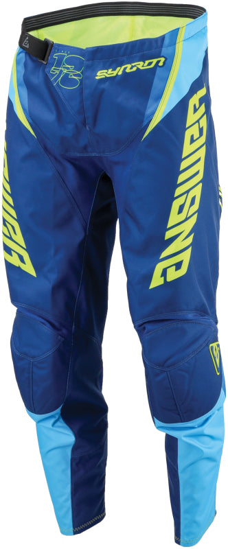 Answer 25 Syncron Envenom Pants Blue/Hyper Acid Youth Size - 26 Pants Answer