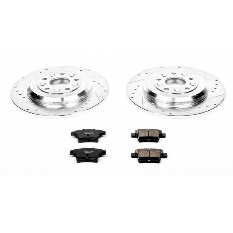 Power Stop 05-07 Ford Five Hundred Rear Z23 Evolution Sport Brake Kit Brake Kits - Performance D&S PowerStop
