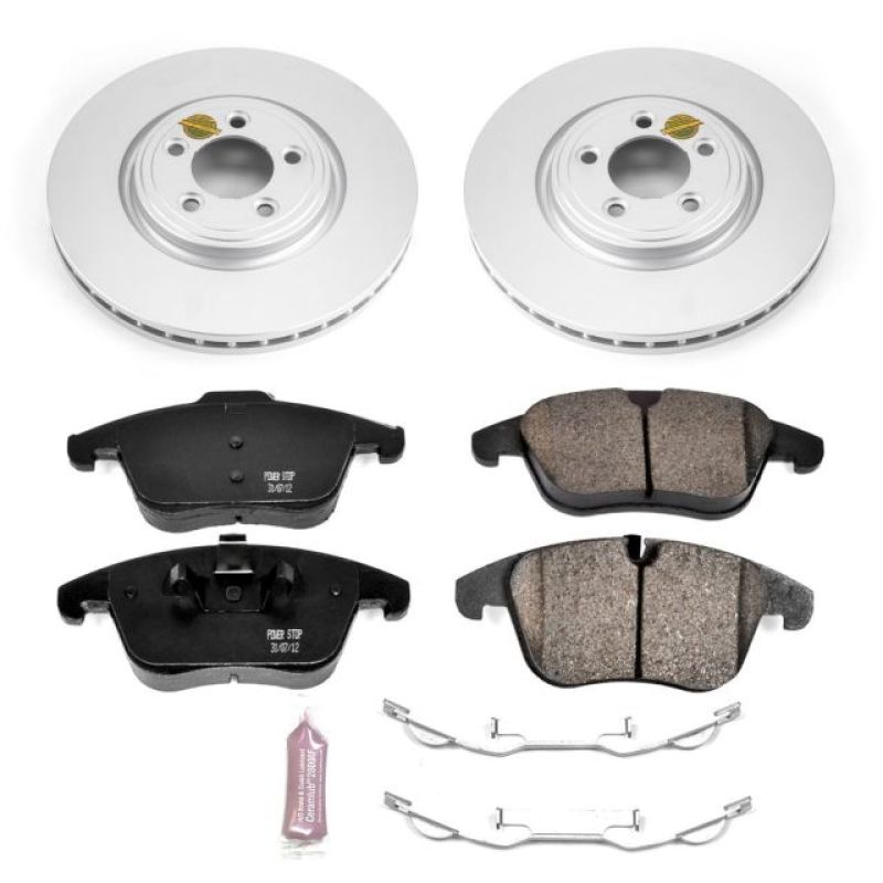 Power Stop 06-08 Jaguar S-Type Front Z23 Evolution Sport Coated Brake Kit Brake Kits - Performance D&S PowerStop