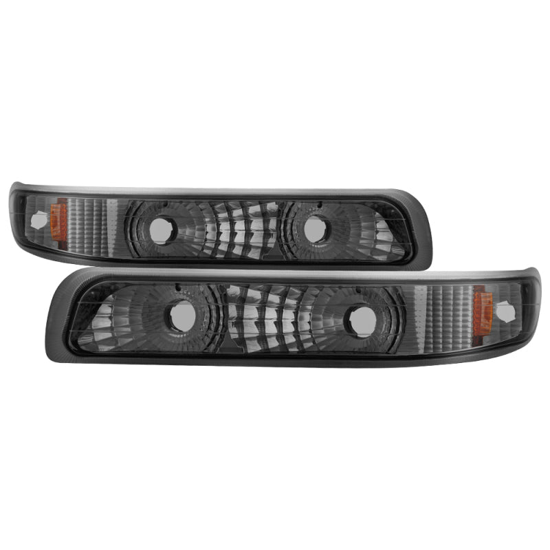 xTune Chevy Silverado 99-02 Amber Reflector Bumper Lights Smoke CBL-JH-CS99-AM-SM Sidemarkers & Indicators SPYDER