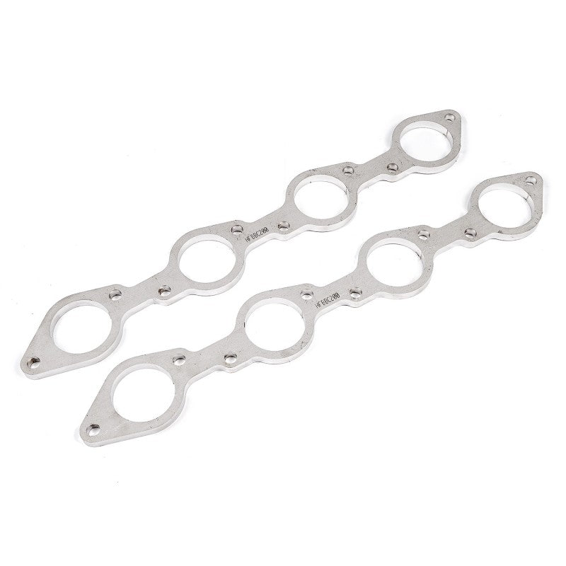 Stainless Works Big Block Chevy Round Port Header 304SS Exhaust Flanges 2in Primaries Flanges Stainless Works