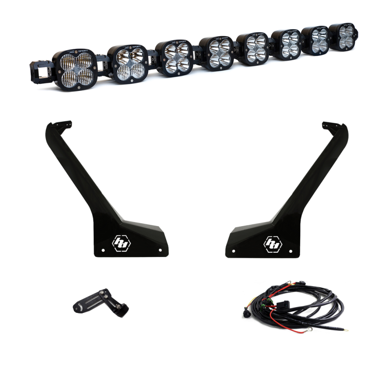 Baja Designs Jeep JL/JT Roof Bar LED Light Kit 8 XL Linkable Light Bars & Cubes Baja Designs