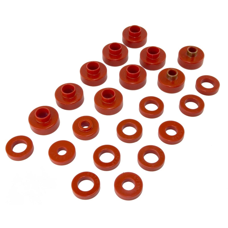 Rugged Ridge Body Mount Kit Red 76-79 22 Pieces Body Side Moldings Rugged Ridge