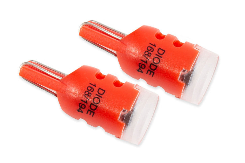 Diode Dynamics 194 LED Bulb HP3 LED - Red Short (Pair) Bulbs Diode Dynamics