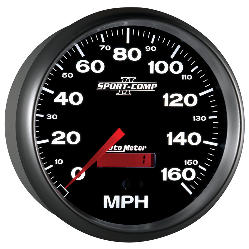 Autometer Sport-Comp II 5 inch 0-160MPH Electronic Programmable Speedometer Gauges AutoMeter