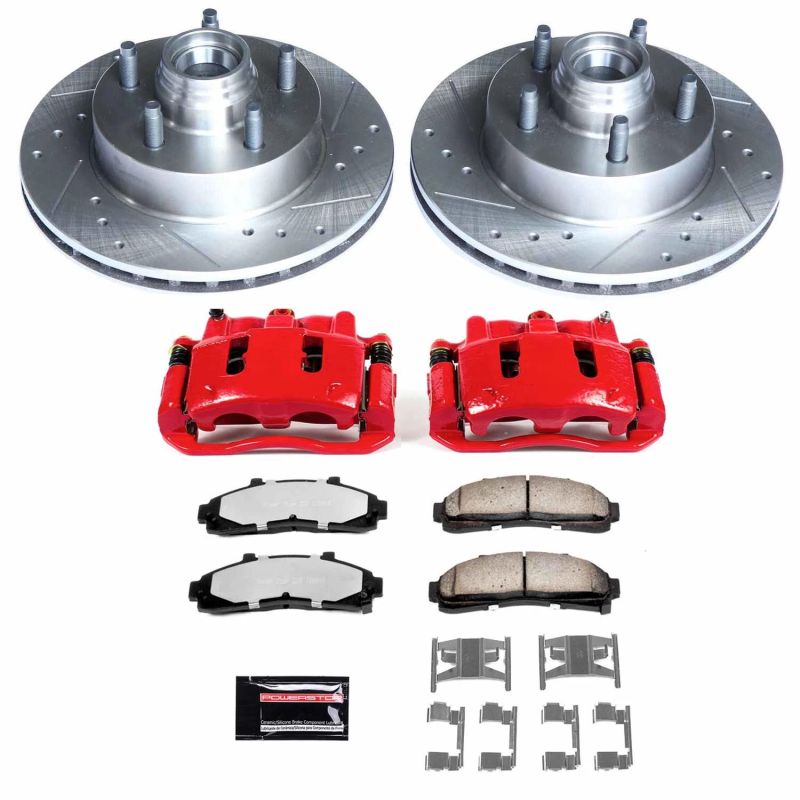 Power Stop 98-02 Ford Ranger Front Z36 Truck & Tow Brake Kit w/Calipers Brake Kits - Performance D&S PowerStop