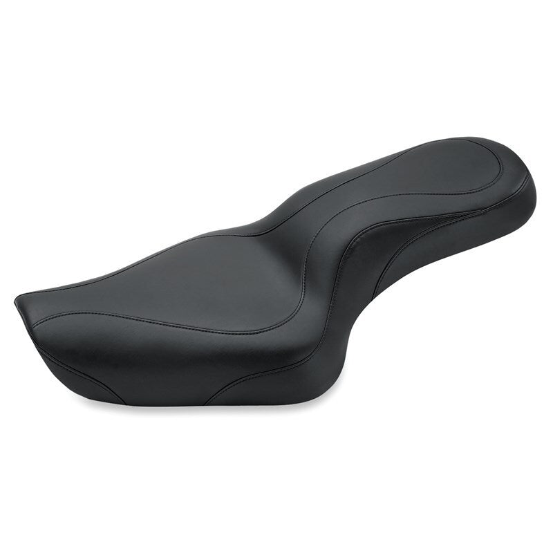 Mustang 04-21 Harley Sportster DayTripper 1PC Seat - Black One-Piece Motorcycle Seats Mustang Motorcycle