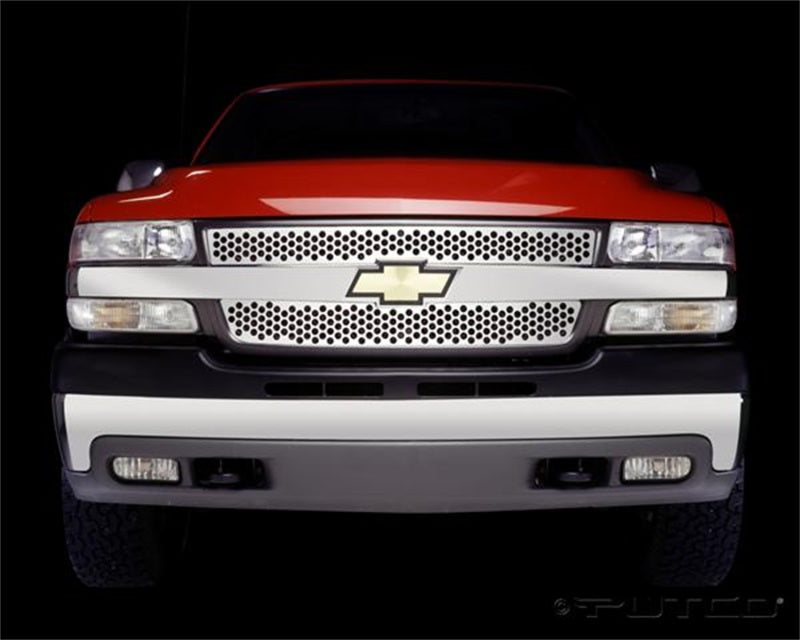 Putco 01-02 Chevrolet Silverado HD Punch Stainless Steel Grilles Grilles Putco