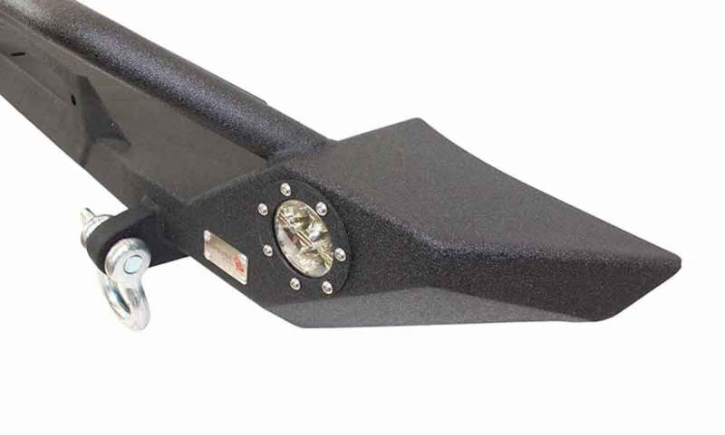 Fishbone Offroad 87-06 Jeep TJ/YJ Wrangler TJ/YJ Steel Front Bumper W/LEDs - Blk Textured Powercoat Bumpers - Steel Fishbone Offroad