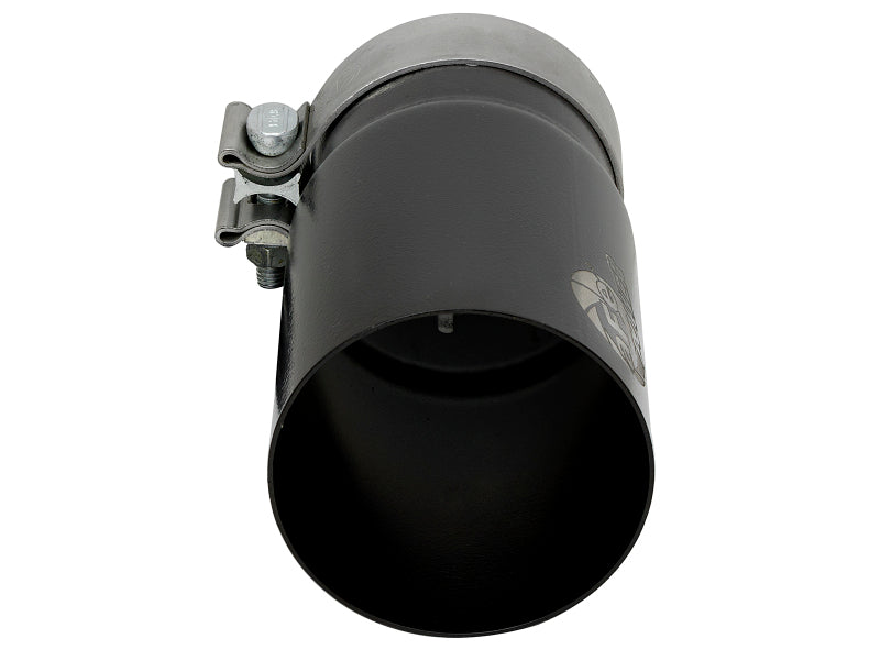 aFe MACH Force-Xp Universal Exhaust Tip 3-1/2 IN Inlet x 4 IN Outlet x 7 IN L Black Right Side Exit Tips aFe