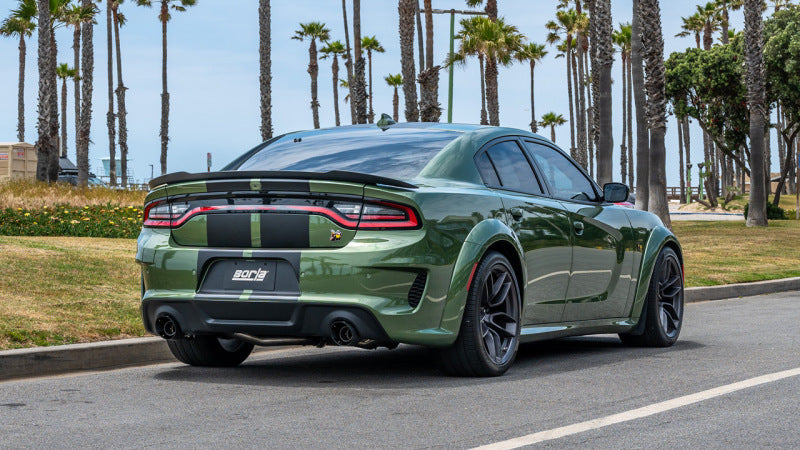 Borla 15-24 Dodge Charger V8 / 2023 Chrysler 300C T-304 SS Tips 5in Outlet - Carbon / Black Anodized Tips Borla