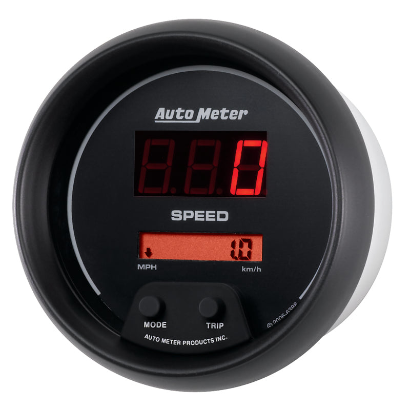 Autometer Sport-Comp Black 3 3/8in 160 MPH Digital Speedo Gauge Gauges AutoMeter