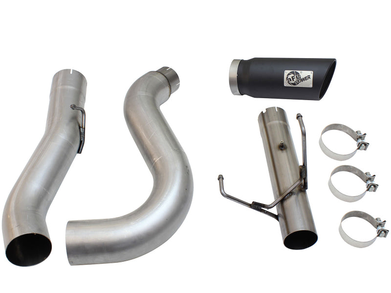 aFe MACHForce XP Exhaust Large Bore 5in DPF-Back SS 13-15 Dodge Trucks L6-6.7L (td) *Black Tip DPF Back aFe