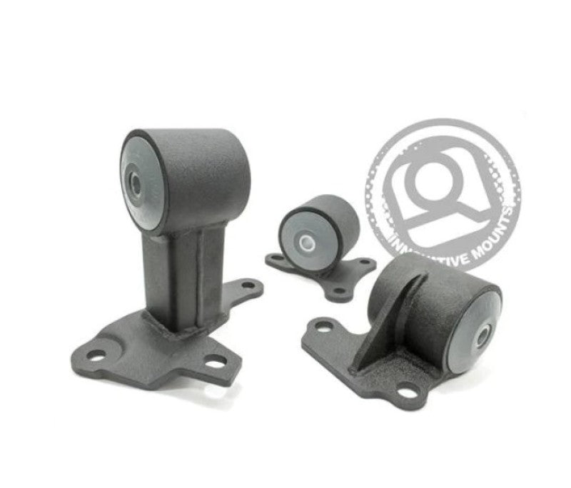 Innovative 94-97 Accord H-Series Black Steel Mounts 95A Bushings Engine Mounts Innovative Mounts