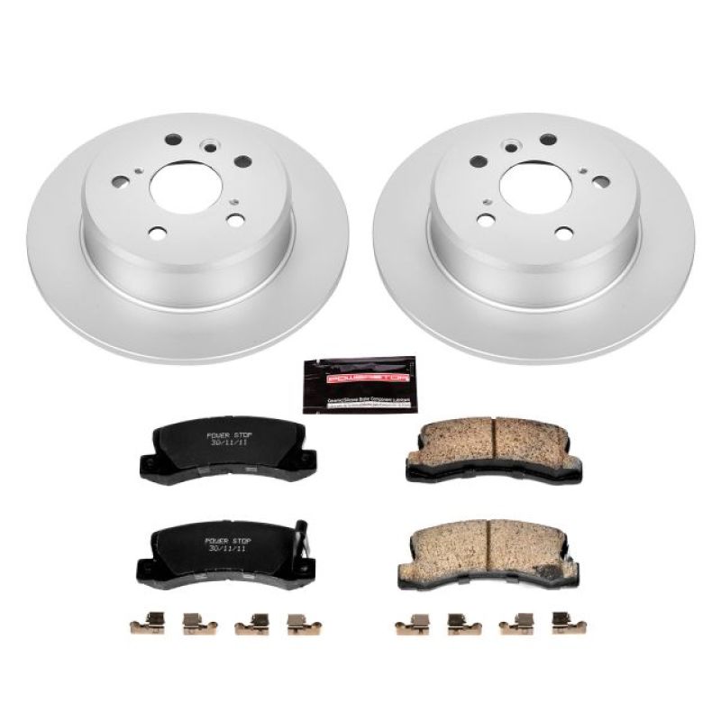 Power Stop 92-96 Lexus ES300 Rear Z17 Evolution Geomet Coated Brake Kit Brake Kits - Performance Blank PowerStop