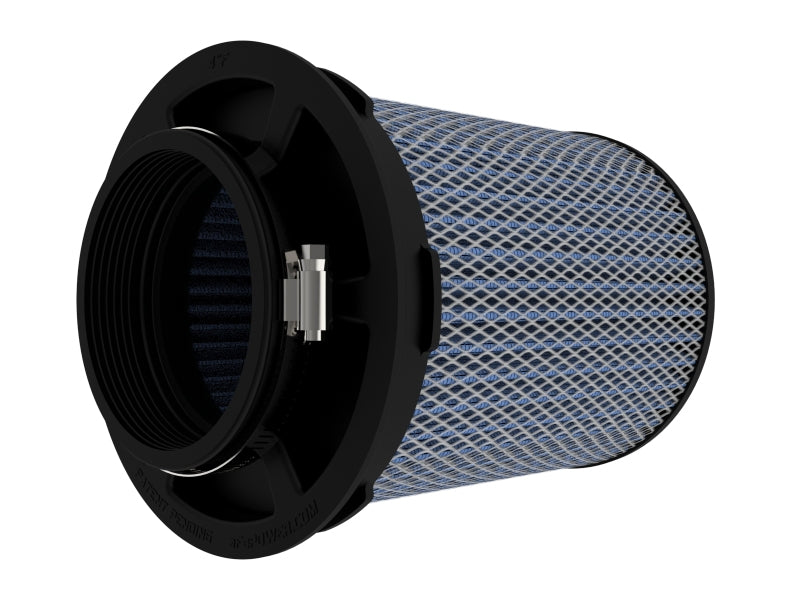 aFe Magnum Flow Pro 5R Air Filter 4in. Flange ID x 6-1/2in. Base x 6-1/2in. Top x 8 in. Height Air Filters - Direct Fit aFe