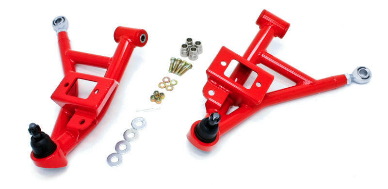 BMR 93-02 F-Body Adj. Lower A-Arms/Rod End Combo (Polyurethane) - Red Control Arms BMR Suspension