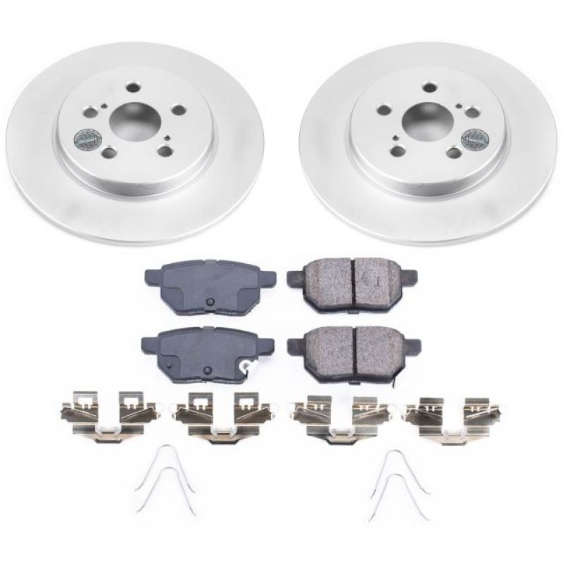 Power Stop 11-17 Lexus CT200h Rear Z17 Evolution Geomet Coated Brake Kit Brake Kits - Performance Blank PowerStop