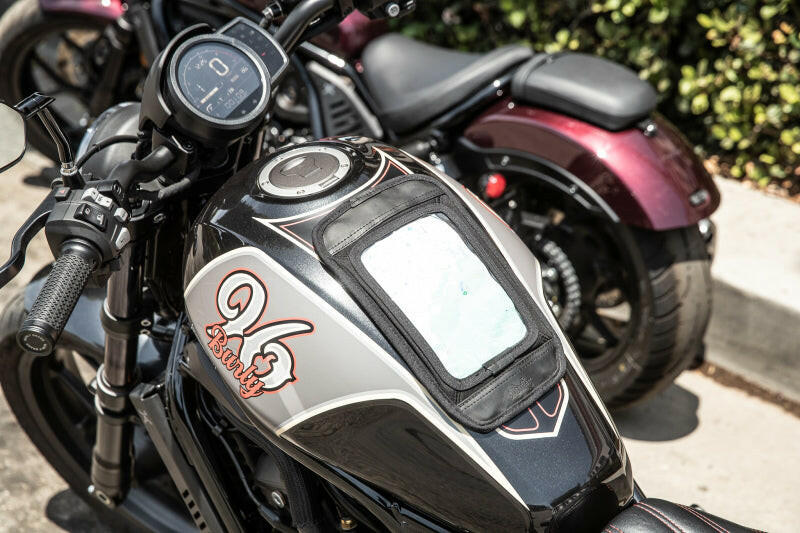 Burly Brand Voyager Tank Pad - Black Bags - Saddlebags Burly Brand