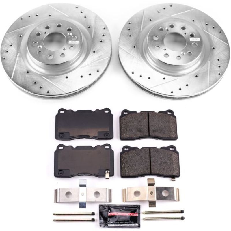 Power Stop 17-19 Honda Civic Front Z23 Evolution Sport Brake Kit Brake Kits - Performance D&S PowerStop